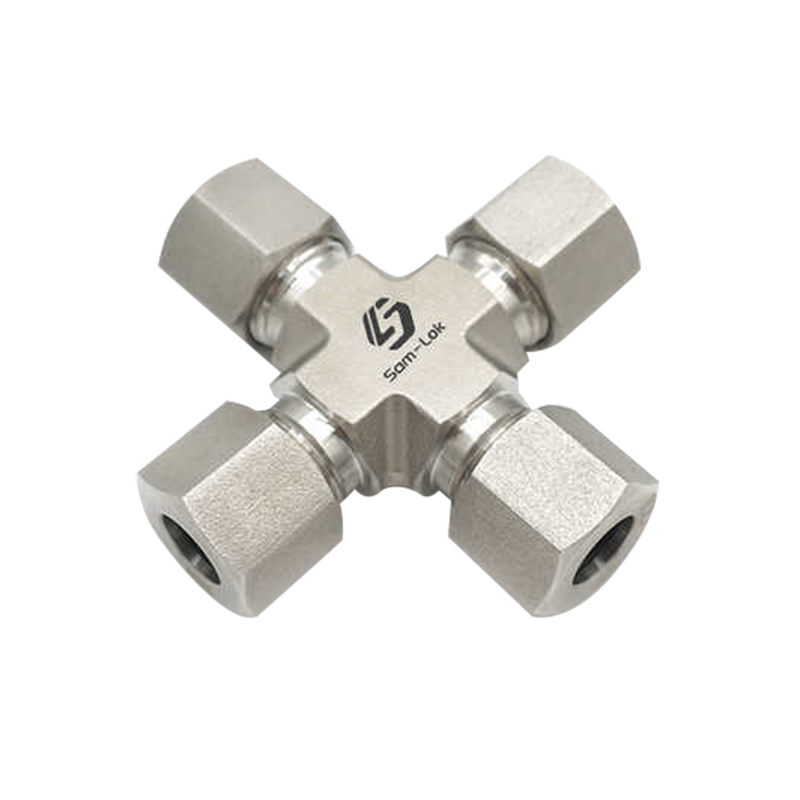 Rustfritt stål Hydraulisk Union Cross Fitting
