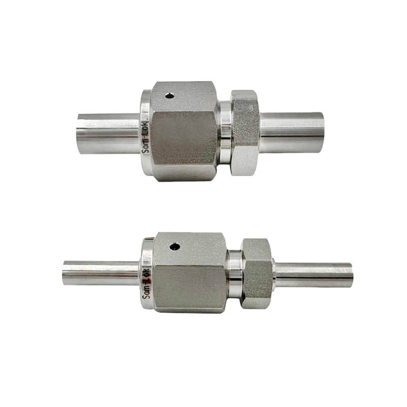 Rustfritt stål VAR VCR Short Tube Butt Weld Gland