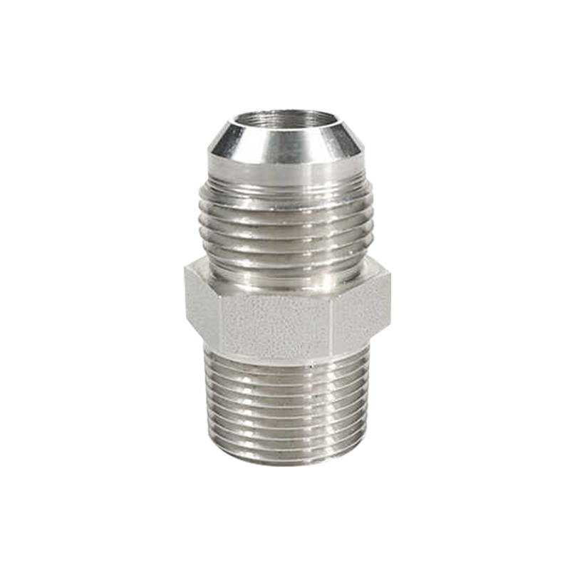 Rustfritt stål SAE 37 grader JIC NPT han hydrauliske koblinger Røradapter