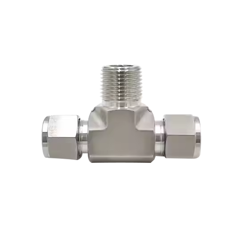 Stainless Steel Doble Ferrules Male Branch Tee